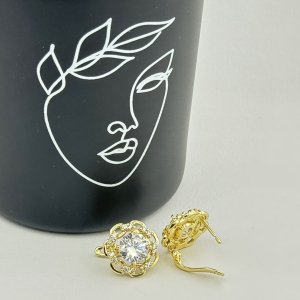 Cercei placati cu aur 18K – CRISSA