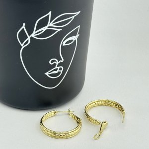 Cercei placati cu aur 18K – CRISSA