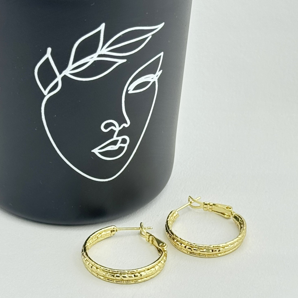 Cercei placati cu aur 18K – CRISSA