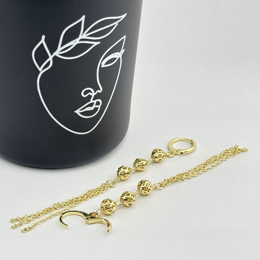 Cercei placati cu aur 18K – CRISSA