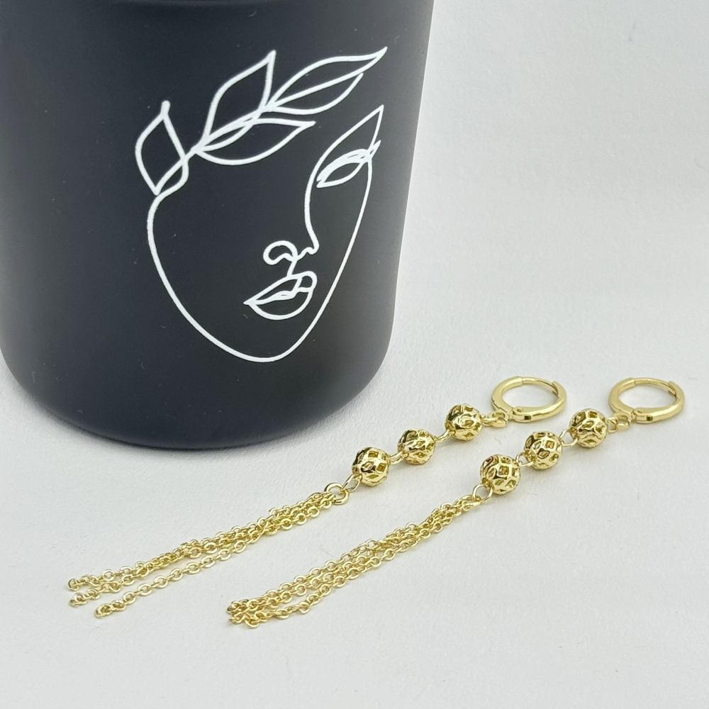 Cercei placati cu aur 18K – CRISSA