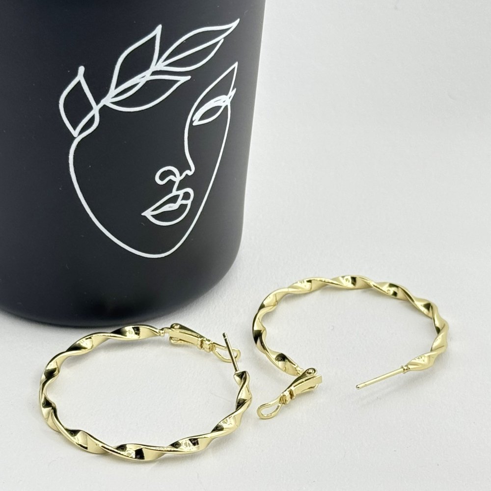 Cercei placati cu aur 18K – CRISSA