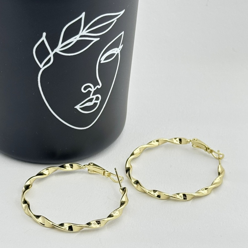 Cercei placati cu aur 18K – CRISSA