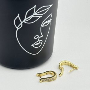 Cercei placati cu aur 18K – CRISSA