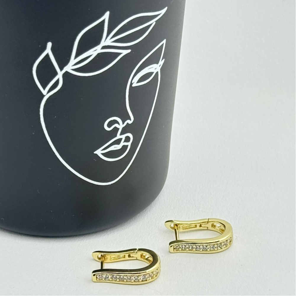 Cercei placati cu aur 18K – CRISSA