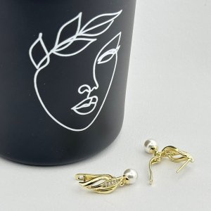 Cercei placati cu aur 18K – CRISSA