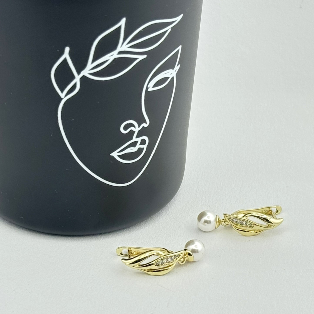 Cercei placati cu aur 18K – CRISSA