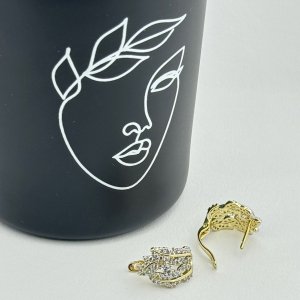 Cercei placati cu aur 18K – CRISSA Cercei placati cu aur 18K – CRISSA