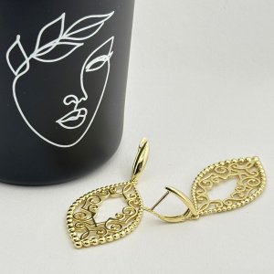 Cercei placati cu aur 18K – CRISSA Cercei placati cu aur 18K – CRISSA