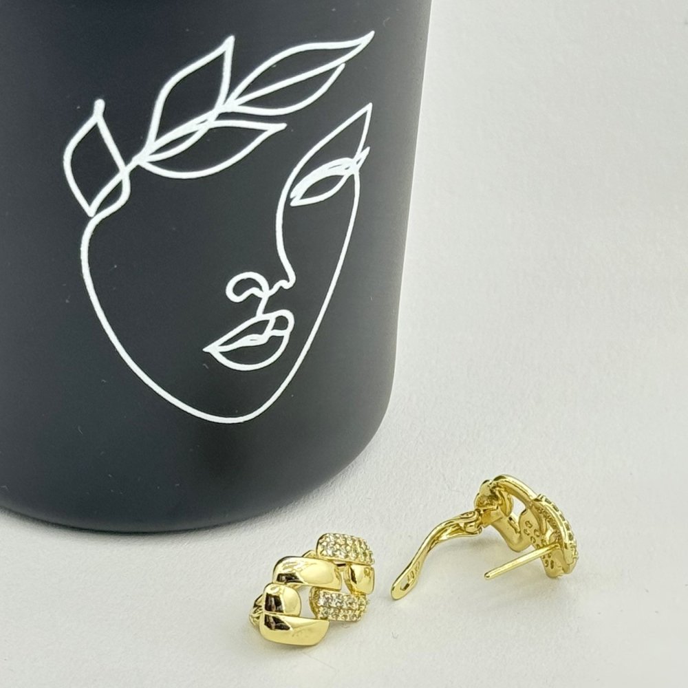 Cercei placati cu aur 18K – CRISSA