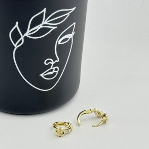 Cercei placati cu aur 18K – CRISSA Cercei placati cu aur 18K – CRISSA