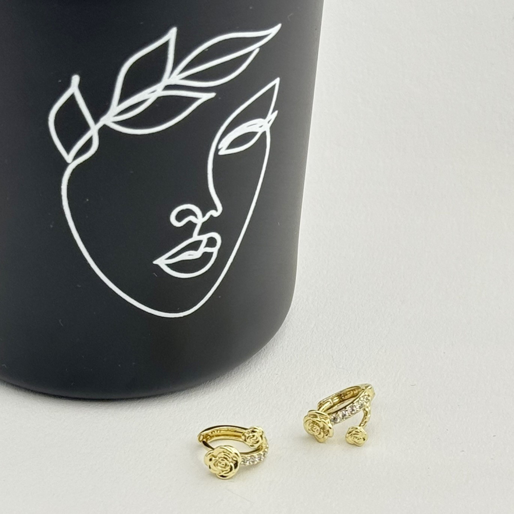 Cercei placati cu aur 18K – CRISSA Cercei placati cu aur 18K – CRISSA