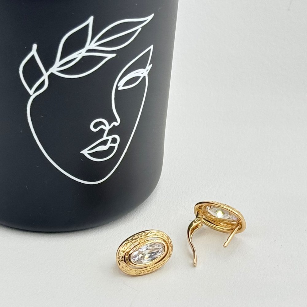 Cercei placati cu aur 18K – CRISSA