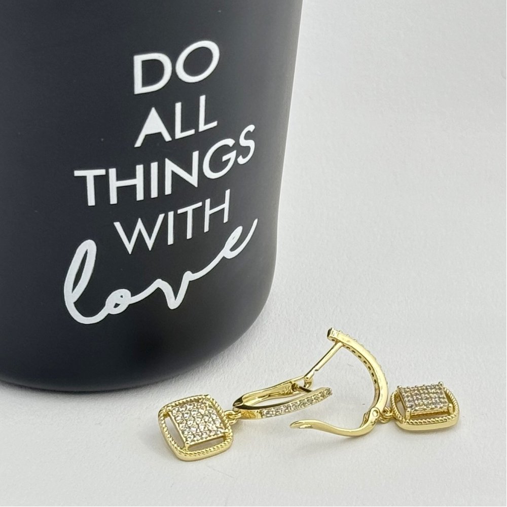 Cercei placati cu aur 18K – CRISSA