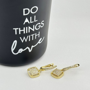 Cercei placati cu aur 18K – CRISSA