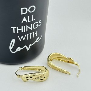 Cercei placati cu aur 18K – CRISSA Cercei placati cu aur 18K – CRISSA