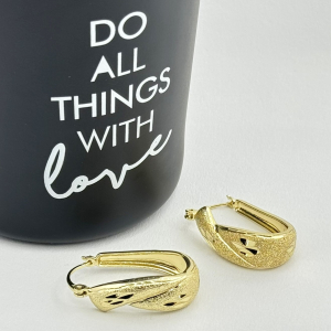 Cercei placati cu aur 18K – CRISSA