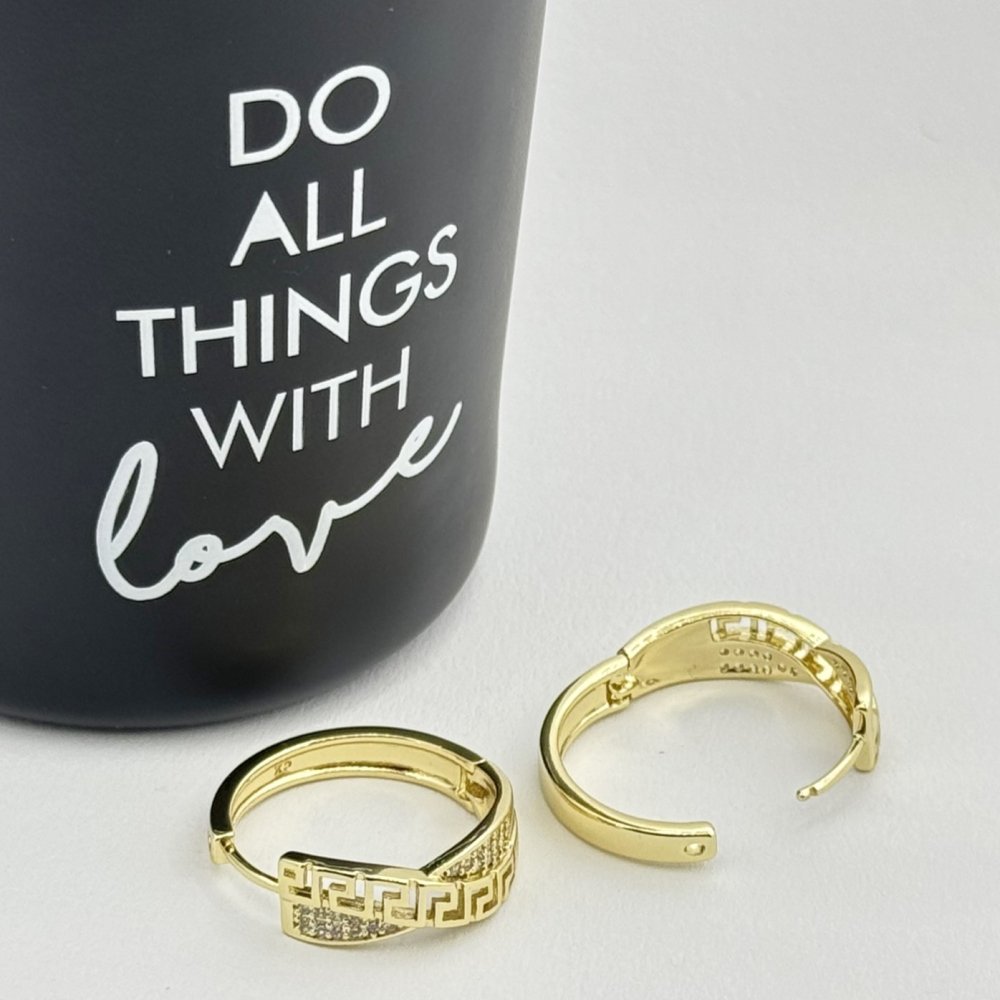 Cercei placati cu aur 18K – CRISSA