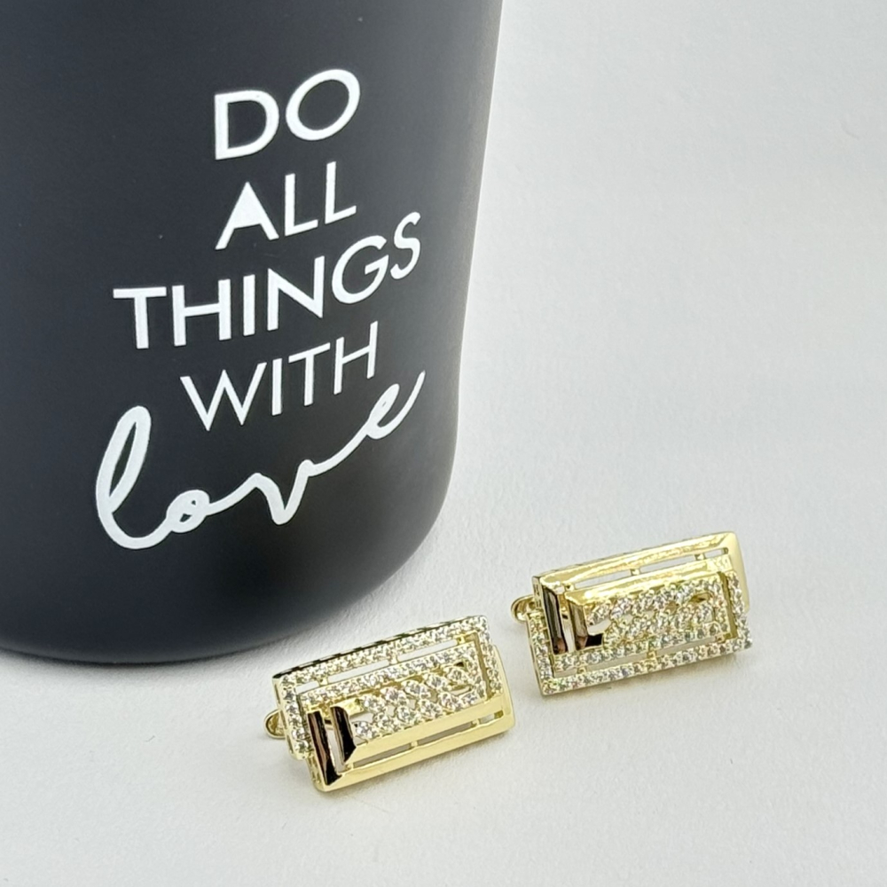 Cercei placati cu aur 18K – CRISSA Cercei placati cu aur 18K – CRISSA