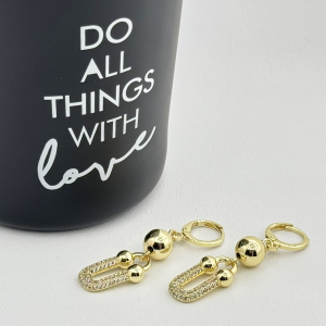 Cercei placati cu aur 18K – CRISSA Cercei placati cu aur 18K – CRISSA