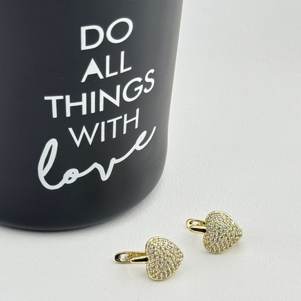 Cercei placati cu aur 18K – CRISSA Cercei placati cu aur 18K – CRISSA