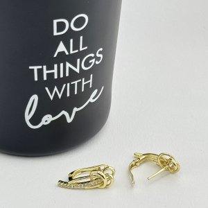 Cercei placati cu aur 18K – CRISSA Cercei placati cu aur 18K – CRISSA