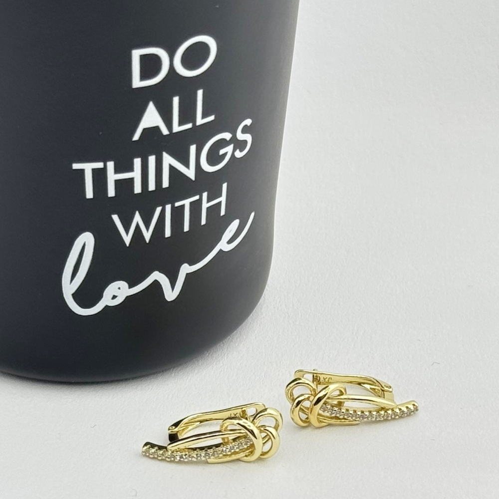 Cercei placati cu aur 18K – CRISSA