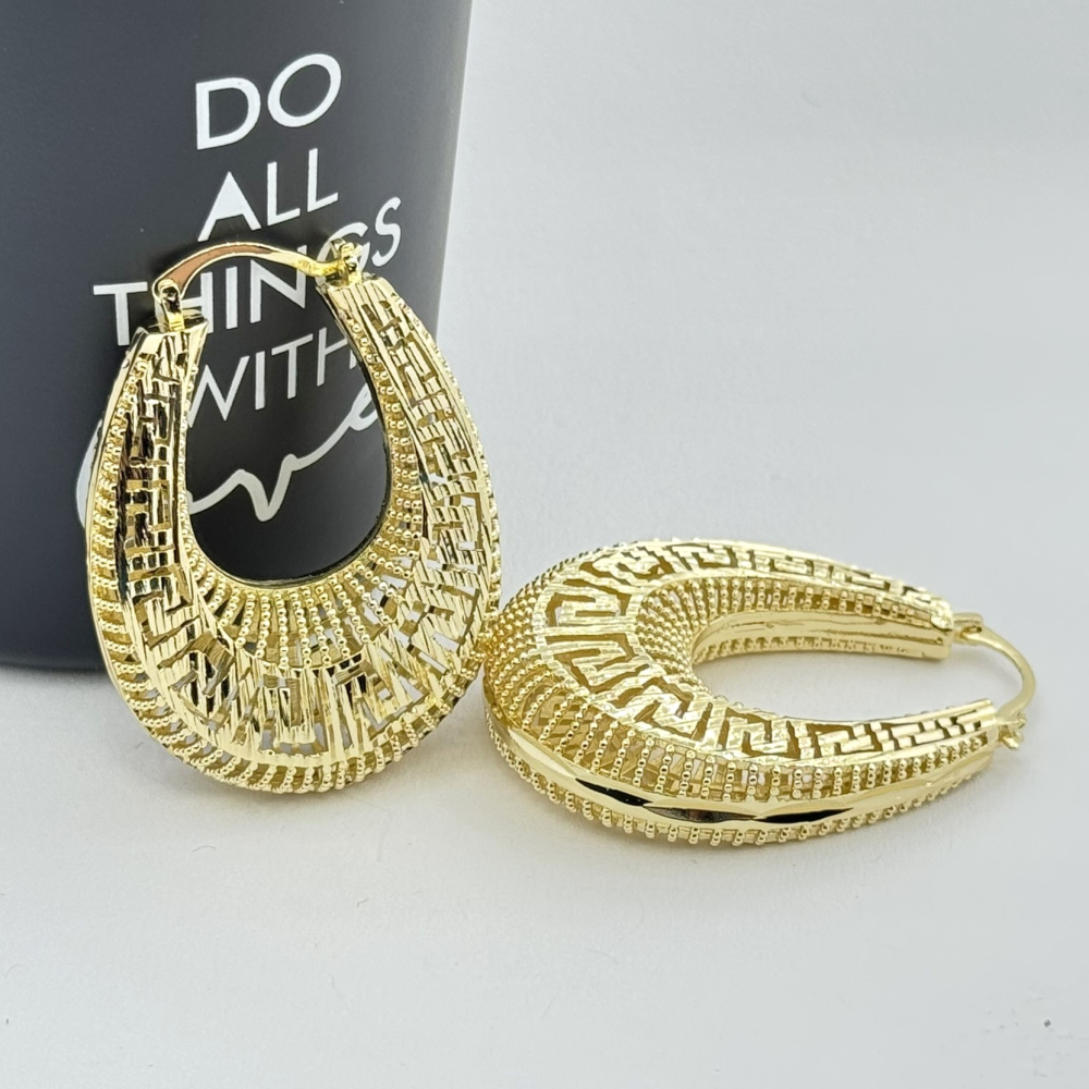 Cercei placati cu aur 18K – CRISSA Cercei placati cu aur 18K – CRISSA