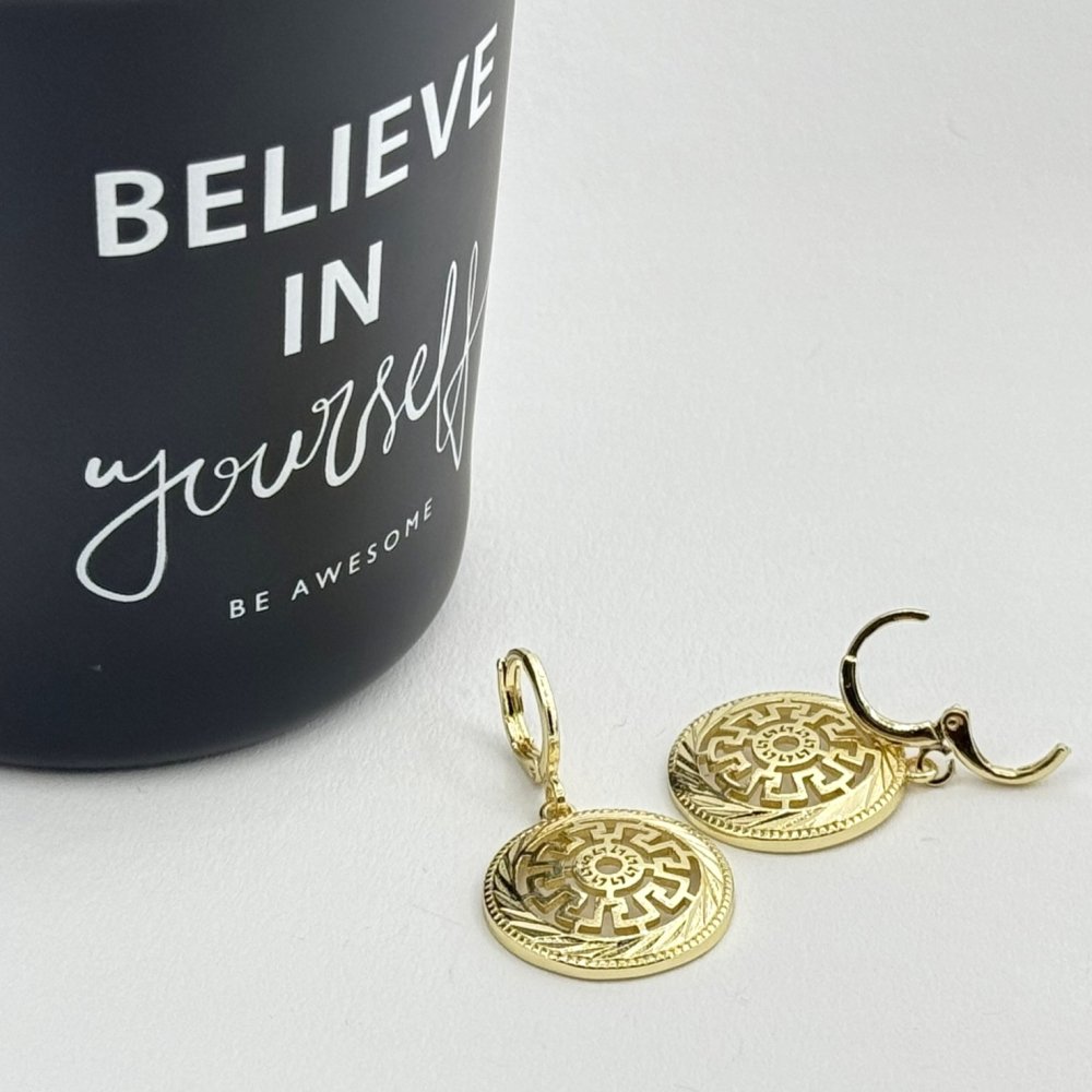 Cercei placati cu aur 18K – CRISSA