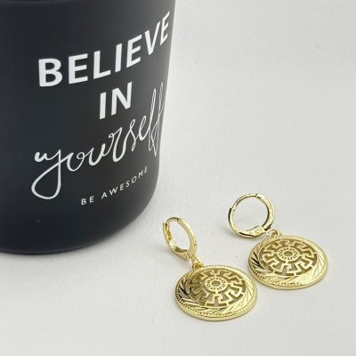 Cercei placati cu aur 18K – CRISSA