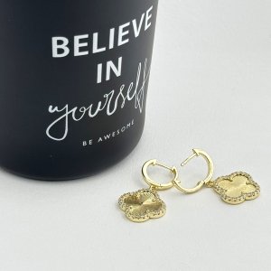 Cercei placati cu aur 18K – CRISSA Cercei placati cu aur 18K – CRISSA