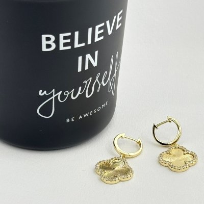 Cercei placati cu aur 18K – CRISSA