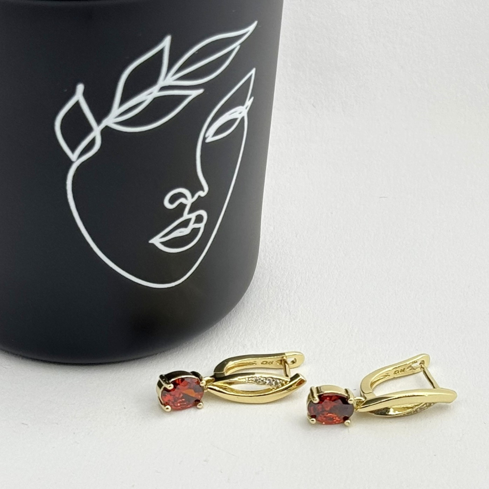 Cercei placati cu aur 18K – CRISSA