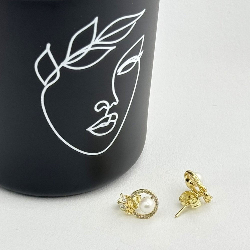 Cercei placati cu aur 18K – CRISSA