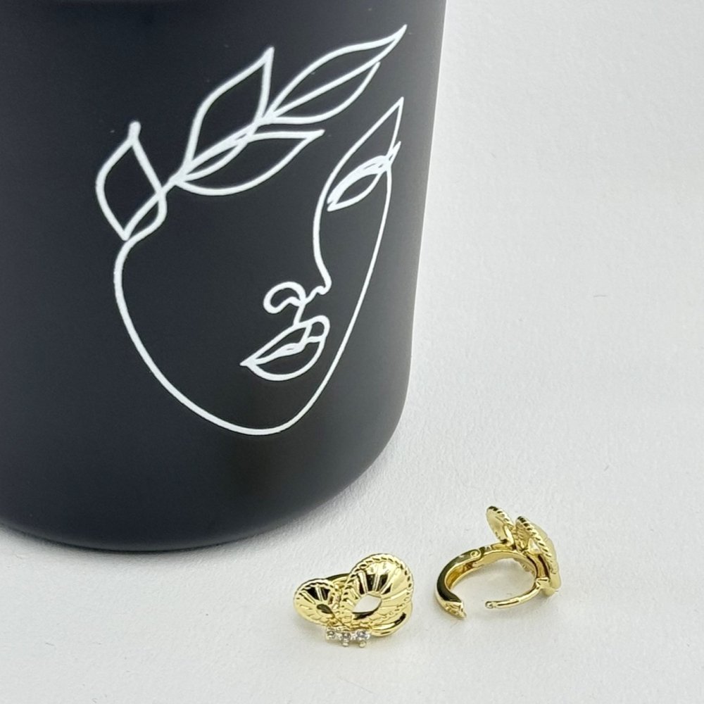 Cercei placati cu aur 18K – CRISSA