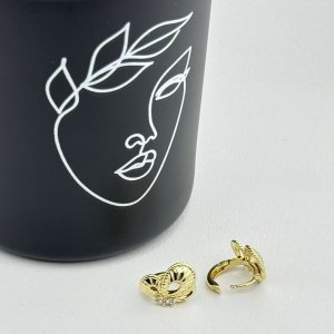 Cercei placati cu aur 18K – CRISSA