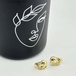 Cercei placati cu aur 18K – CRISSA