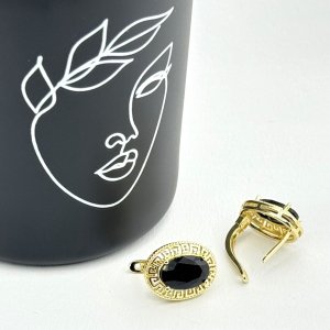 Cercei placati cu aur 18K – CRISSA