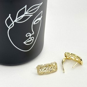 Cercei placati cu aur 18K – CRISSA