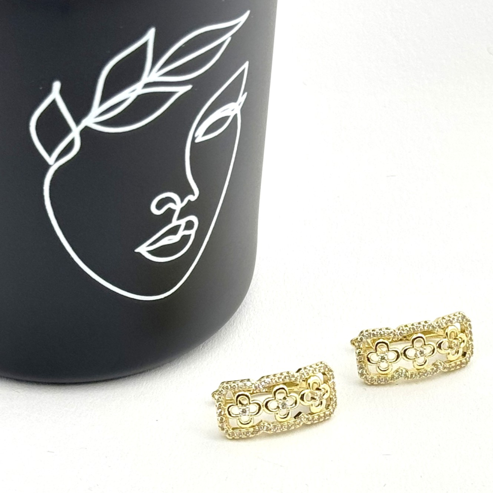 Cercei placati cu aur 18K – CRISSA