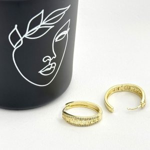 Cercei placati cu aur 18K – CRISSA