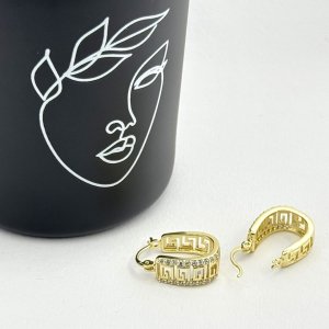 Cercei placati cu aur 18K – CRISSA