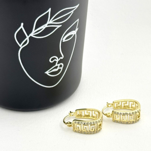 Cercei placati cu aur 18K – CRISSA