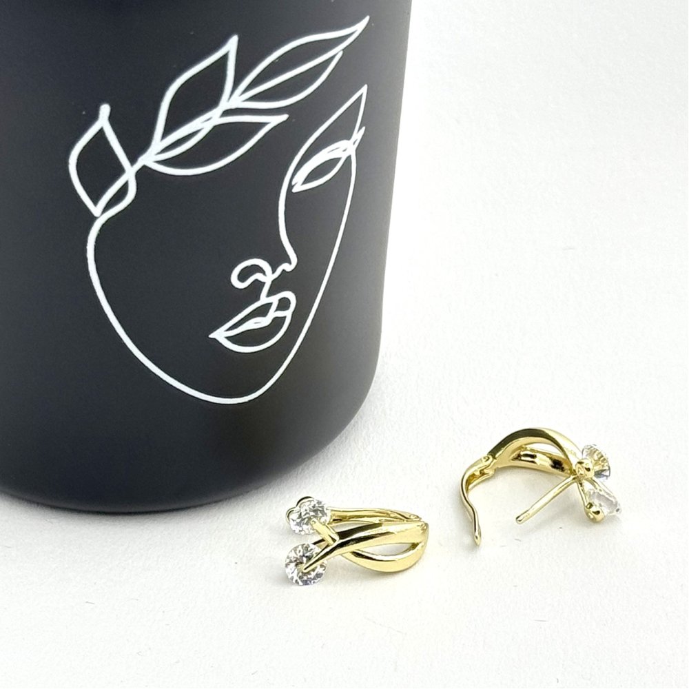 Cercei placati cu aur 18K – CRISSA