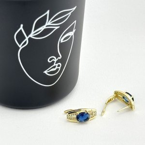 Cercei placati cu aur 18K – CRISSA