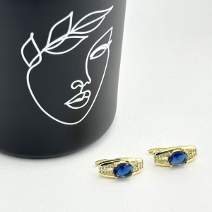 Cercei placati cu aur 18K – CRISSA