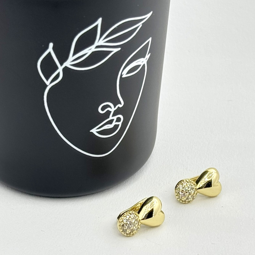 Cercei placati cu aur 18K – CRISSA