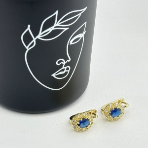 Cercei placati cu aur 18K – CRISSA