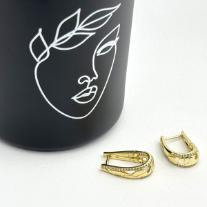 Cercei placati cu aur 18K – CRISSA