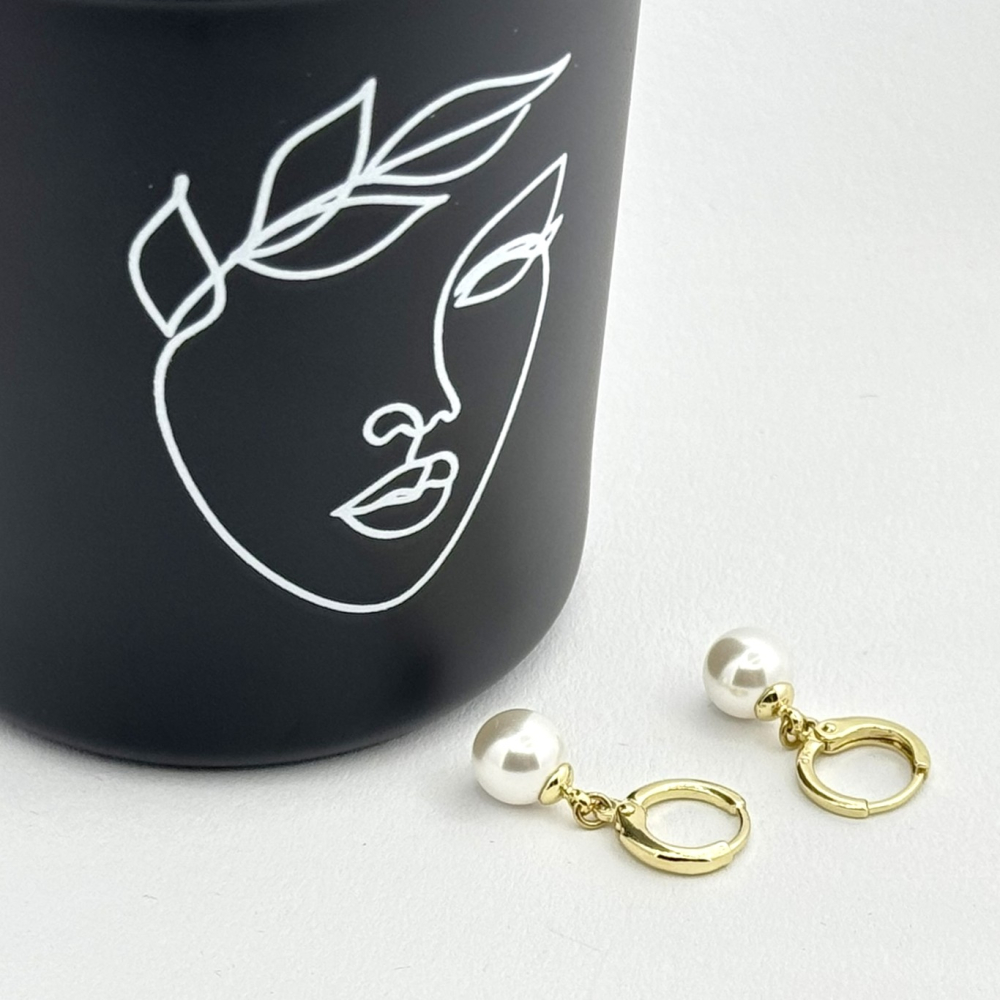 Cercei placati cu aur 18K – CRISSA Cercei placati cu aur 18K – CRISSA